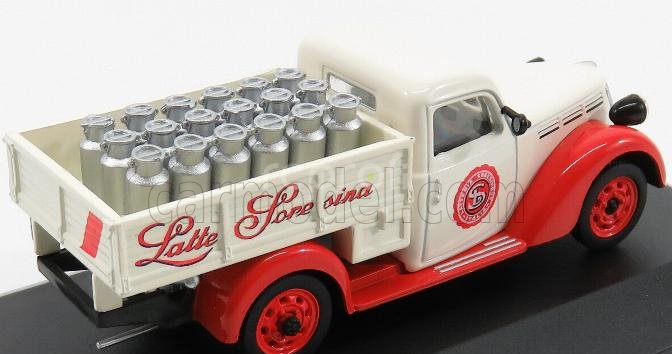 Edicola Fiat 1100 Elr Pick-up Latteria Soresinese 1952 1:43 Bílá Červená