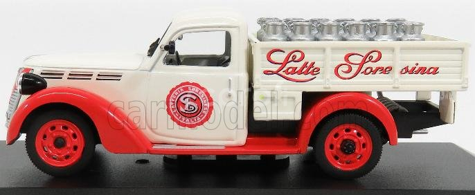 Edicola Fiat 1100 Elr Pick-up Latteria Soresinese 1952 1:43 Bílá Červená
