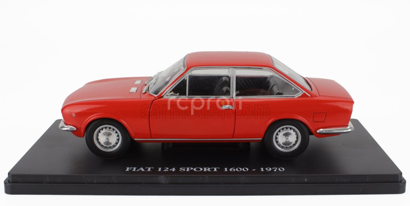 Edicola Fiat 124 1600 Sport 1970 - Con Vetrina - With Showcase 1:24 Red