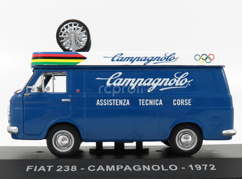Edicola Fiat 238 Van Campagnolo Assistenza Corse 1972 1:43 Modrá Bílá