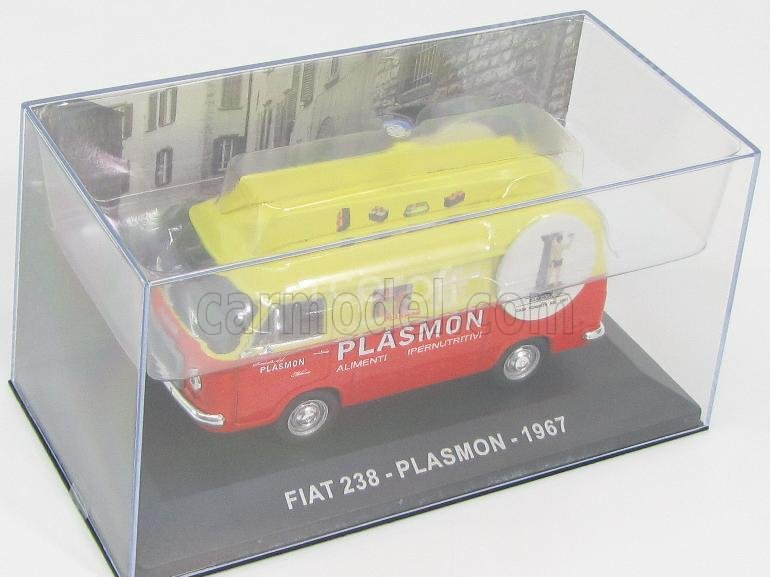 Edicola Fiat 238 Van Plasmon 1967 1:43 Oranžová Žlutá