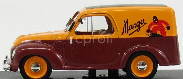 Edicola Fiat 500 C Van Furgoncino Marga 1950 1:43 Žlutě Hnědá