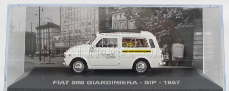 Edicola Fiat 500 Giardiniera Sip 1967 1:43 Bílá