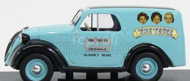 Edicola Fiat 500a Furgoncino Van Tre Teste 1948 1:43 Světle Modrá Černá