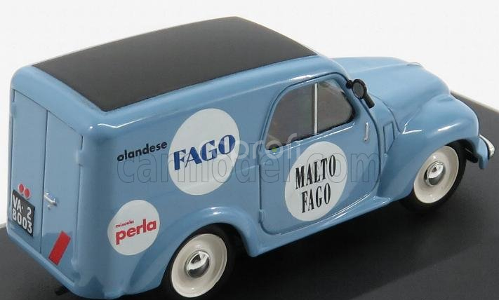 Edicola Fiat 500c Van Furgoncino Malto Fago 1950 1:43 Světle Modrá