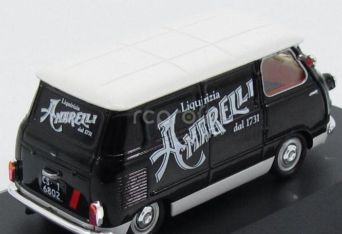 Edicola Fiat 600 Furgone Van 1958 - Liquirizia Amarelli 1:43 Černá Bílá