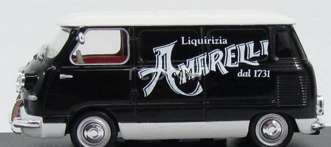 Edicola Fiat 600 Furgone Van 1958 - Liquirizia Amarelli 1:43 Černá Bílá
