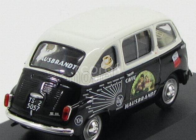 Edicola Fiat 600 Multipla Hausbrandt Caffe' 1956 1:43 Černá Bílá
