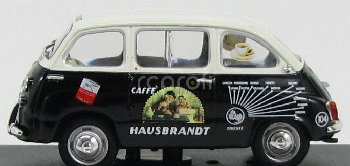 Edicola Fiat 600 Multipla Hausbrandt Caffe' 1956 1:43 Černá Bílá