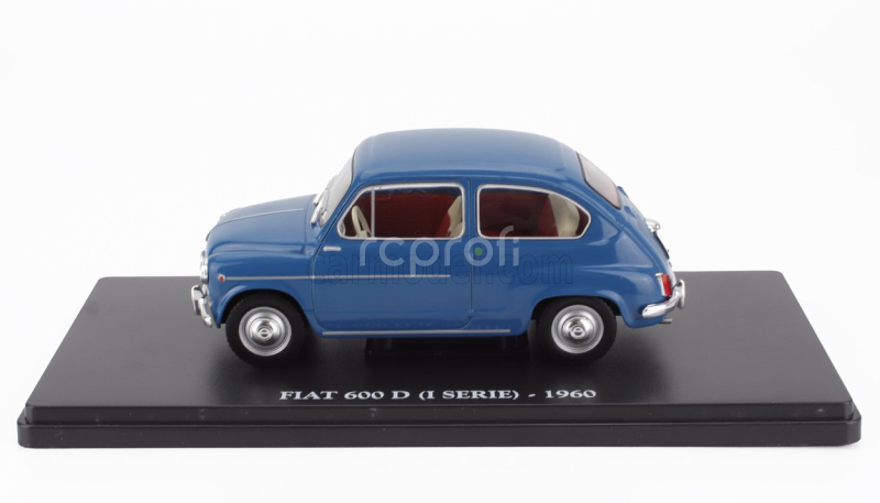 Edicola Fiat 600d 1-series 1960 - Con Vetrina - With Showcase 1:24 Blue