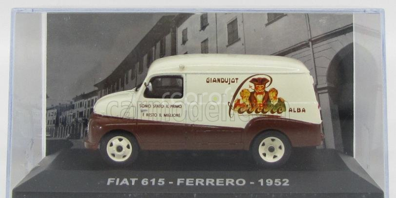 Edicola Fiat 615 Van Ferrero 1952 1:43 Ivory Brown