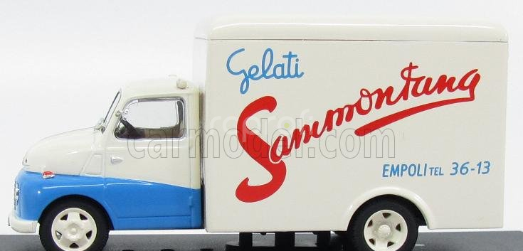 Edicola Fiat 615 Van Frigo Sammontana 1957 1:43 Velmi Světle Žlutá Modrá