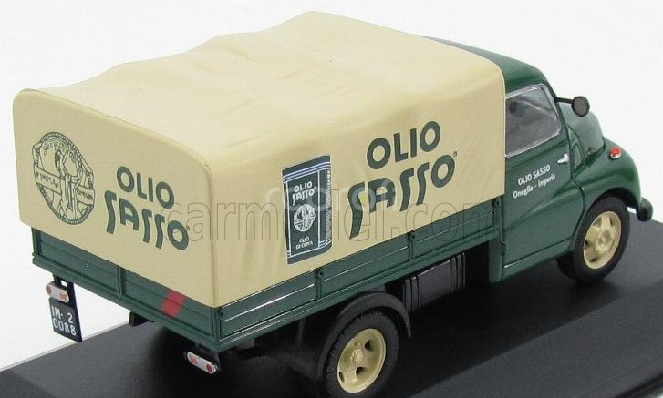 Edicola Fiat 615n Truck Telonato 1958 - Olio Sasso Oneglia (im) 1:43 Zelený Krém