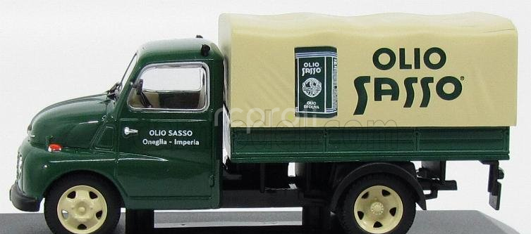 Edicola Fiat 615n Truck Telonato 1958 - Olio Sasso Oneglia (im) 1:43 Zelený Krém
