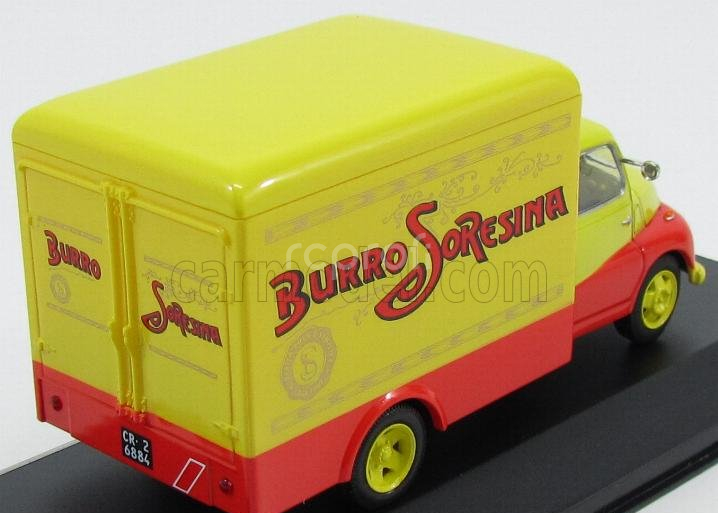 Edicola Fiat 615n Truck Van Frigorifero 1955 - Burro Latteria Soresina 1:43 Žlutá Červená