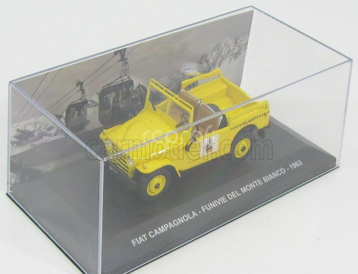 Edicola Fiat Campagnola Funivie Del Monte Bianco 1963 1:43 Žlutá