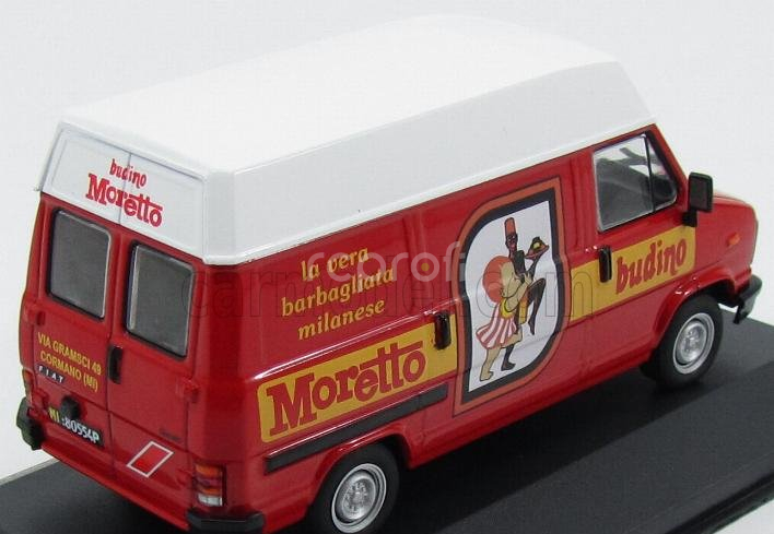 Edicola Fiat Ducato Van 1982 - Prodotti Moretto La Vera Barbagliata Milanese 1:43 Červená Bílá