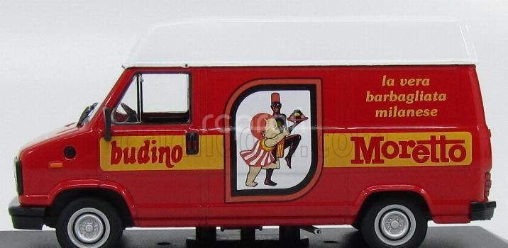 Edicola Fiat Ducato Van 1982 - Prodotti Moretto La Vera Barbagliata Milanese 1:43 Červená Bílá