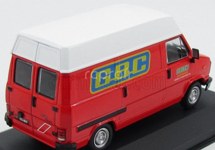 Edicola Fiat Ducato Van 1983 - Gbc Eletronics Cinisello Balsamo (mi) 1:43 Červená Bílá