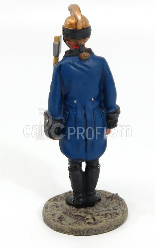 Edicola-figures Vigili del fuoco Vigile Del Fuoco Francese - French Fireman Pump Guard 1786 1:32 Blue
