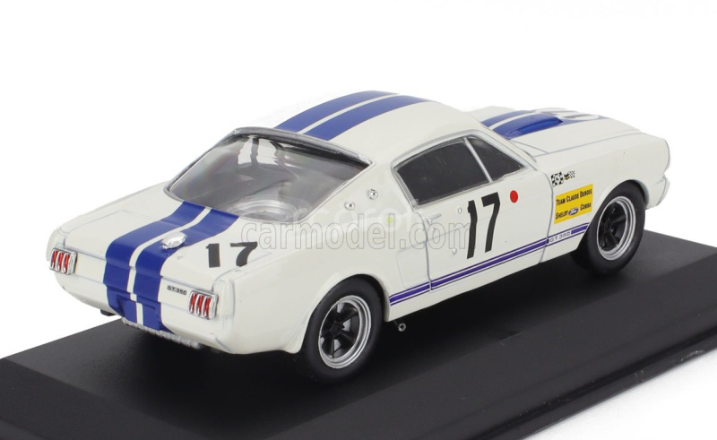 Edicola Ford usa Mustang Shelby 350gt 4.7l V8 Coupe Team C.dubois N 17 24h Le Mans 1967 Claude Dubois - Chris Tuerlinckx 1:43 Bílá Modrá