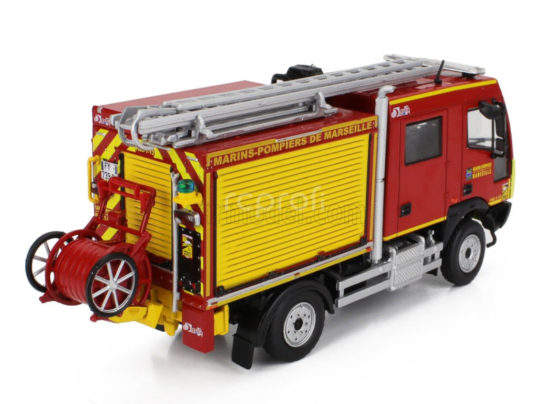 Edicola Gallin Aebi Mt 750 Vpi Tanker Truck Fire Engine Marines Marseille 2017 1:43 Červená Žlutá