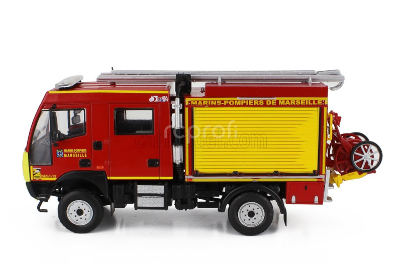 Edicola Gallin Aebi Mt 750 Vpi Tanker Truck Fire Engine Marines Marseille 2017 1:43 Červená Žlutá