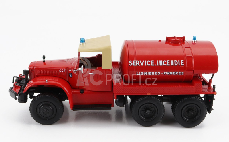 Edicola GMC Cc Diamond Tanker Truck Požární vůz 1963 1:43, červená