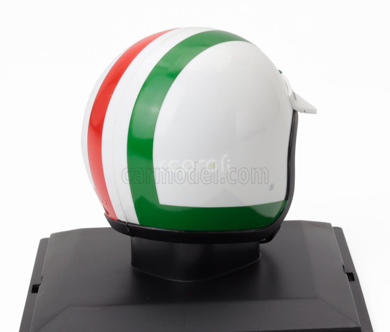 Edicola Helmet Casco Helmet Nino Vaccarella 512s Team Sefac Spa Ferrari Season 1970 1:5 Bílá Červená
