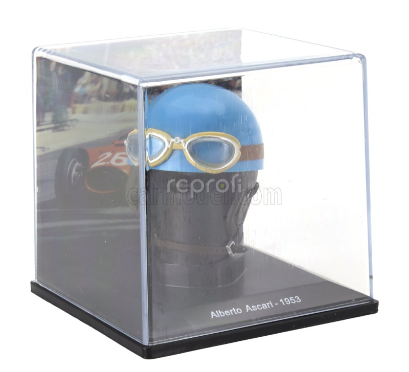 Edicola Helmet F1  Casco Helmet Alberto Ascari 500 F2 Team Ferrari World Champion Season 1953 1:5 Světle Modrá