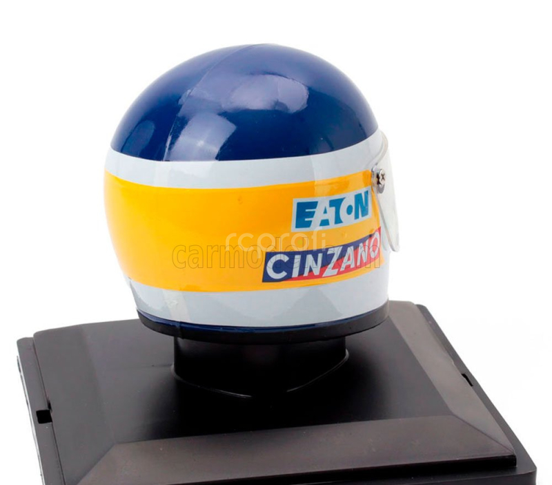 Edicola Helmet F1  Casco Helmet Carlos Reutemann 312 T3 Team Ferrari Season 1978 1:5 Bílá Žlutá Modrá