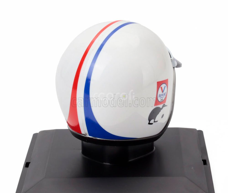 Edicola Helmet F1  Casco Helmet Chris Amon Team Ferrari 312 F1-67 Season 1967 1:5 Bílá