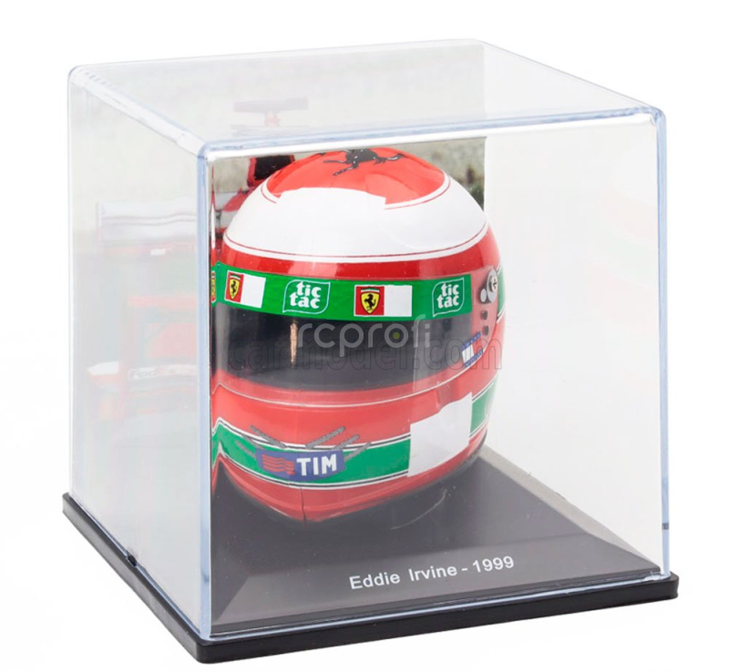 Edicola Helmet F1  Casco Helmet Eddie Irvine F399 Team Ferrari Season 1999 1:5 Červená Zelená Bílá