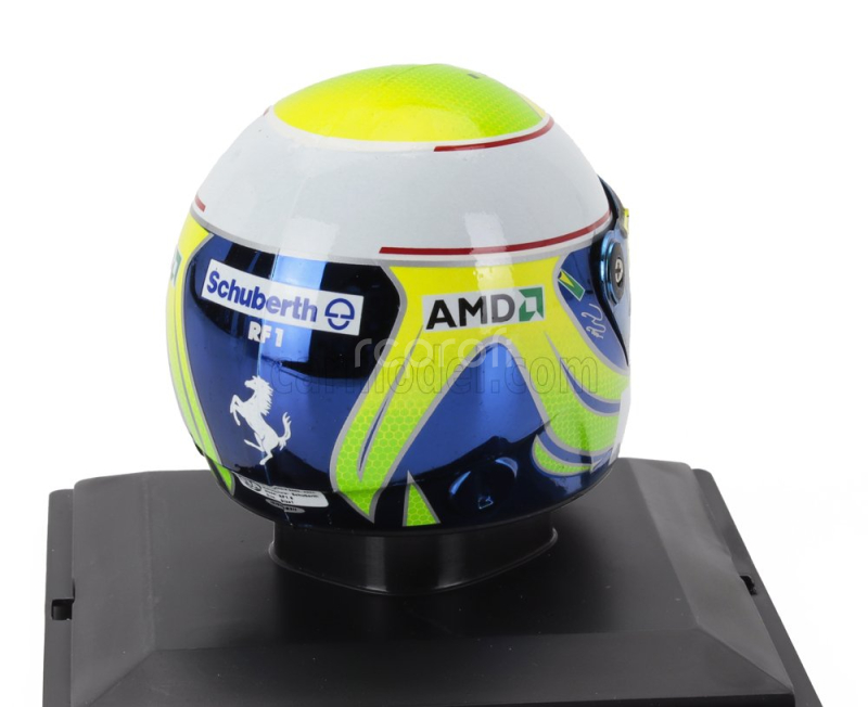 Edicola Helmet F1  Casco Helmet Felipe Massa F2008 Team Ferrari Season 2008 1:5 Světle Zelená Modrá Bílá