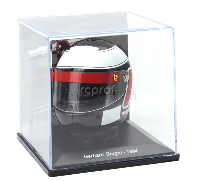 Edicola Helmet F1  Casco Helmet Gerhard Berger  412 T1b Team Ferrari Season 1994 1:5 Černá Červená Bílá