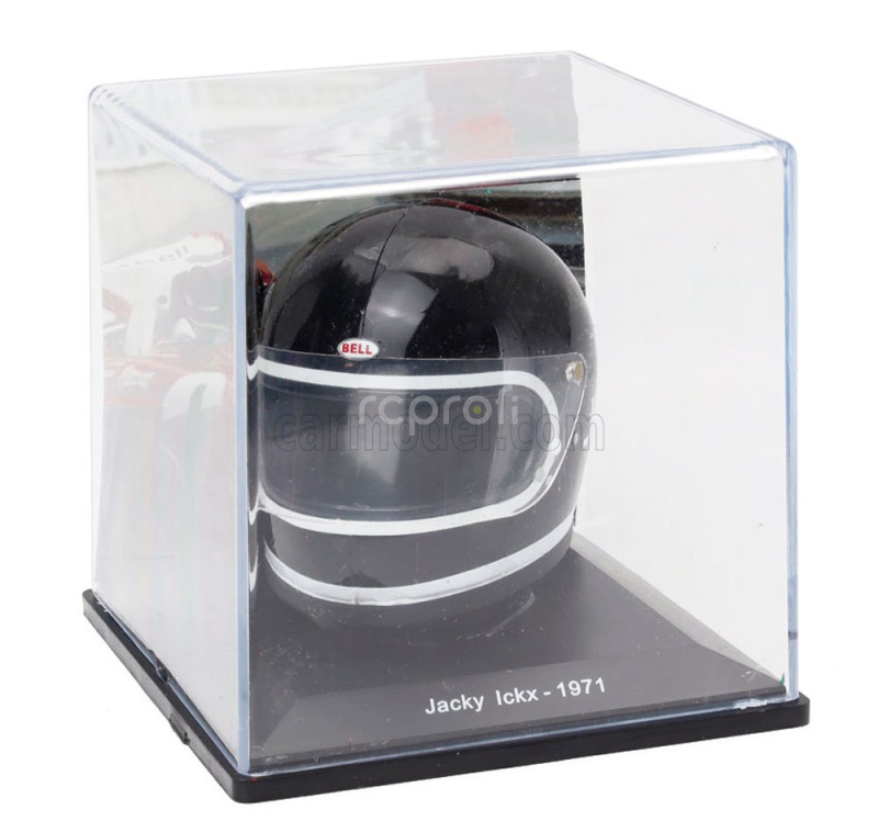Edicola Helmet F1  Casco Helmet Jacky Ickx 312 B2 Team Ferrari Season 1971 1:5 Black