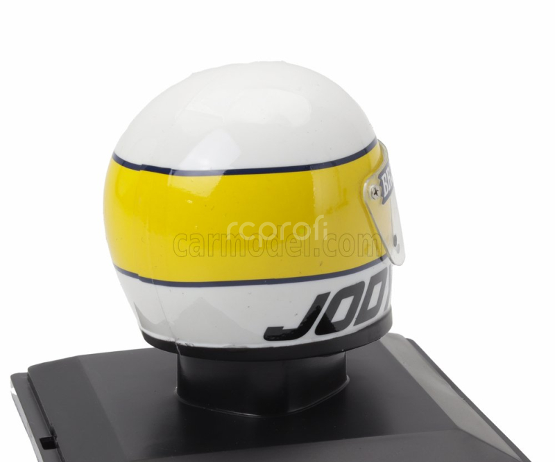 Edicola Helmet F1  Casco Helmet Jody Scheckter 312t4 Team Ferrari World Champion Season 1979 1:5 Bílá Žlutá