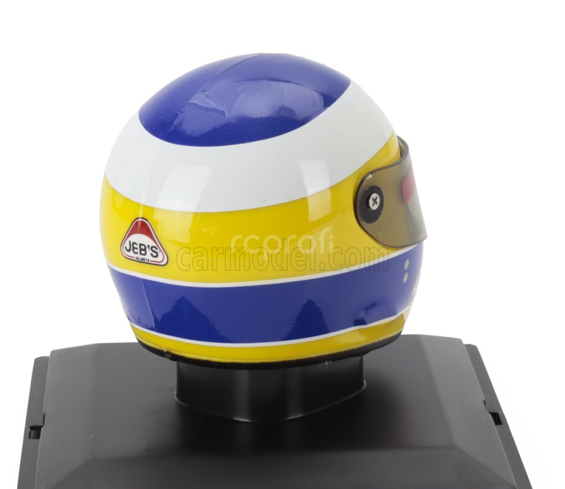 Edicola Helmet F1  Casco Helmet Michele Alboreto 156-85 Team Ferrari Season 1985 1:5 Žlutá Modrá Bílá