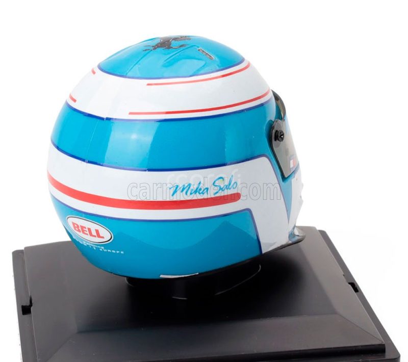 Edicola Helmet F1  Casco Helmet Mika Salo F399 Team Ferrari Season 1999 1:5 Světle Modrá Bílá