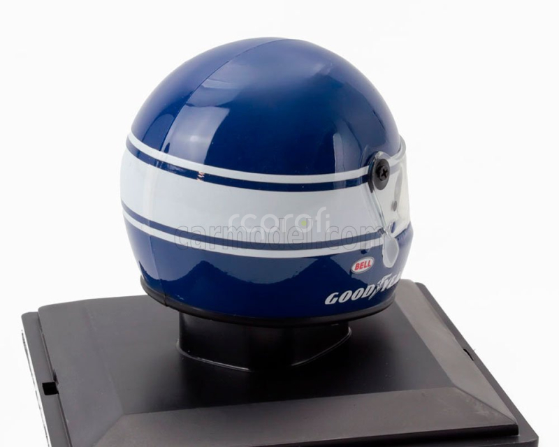 Edicola Helmet F1  Casco Helmet Patrick Tambay 126 C2b Team Ferrari Season 1983 1:5 Modrá Bílá