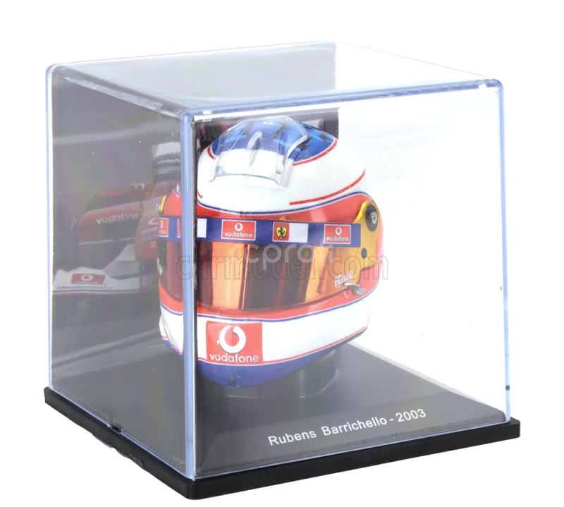 Edicola Helmet F1  Casco Helmet Rubens Barrichello F2003-ga Team Ferrari Season 2003 1:5 Bílá Červená Modrá