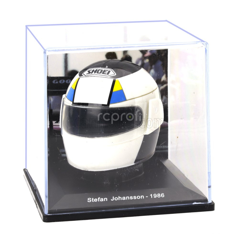 Edicola Helmet F1  Casco Helmet Stefan Johansson F1/86 Team Ferrari Season 1986 1:5 Bílá Zelená Černá