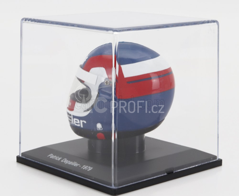 Edicola Helmet F1 - Ligier Js11 N 25 Season 1979 Patrick Depailler 1:5, modrá