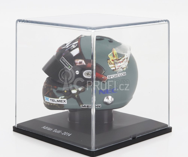 Edicola Helmet F1  Casco - Sauber C33 Ferrari N 99 Season 2014 Adrian Sutil 1:5 Šedá Černá