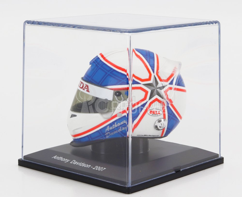 Edicola Helmet F1 - Super Aguri Sa07 N 23 Season 2007 Anthony Davidson 1:5, bílá