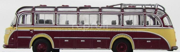 Edicola Henschel Hs100n Autobus 1953 - Damage Display Box 1:72 Bordeaux Cream