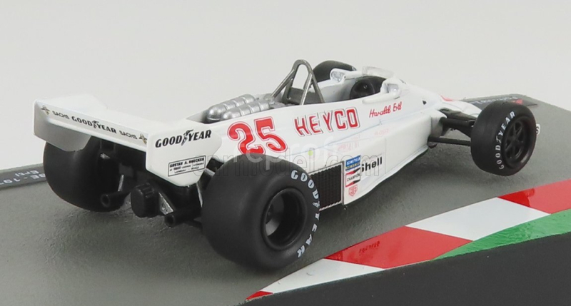 Edicola Hesketh F1  308e Heyco N 25 Season 1977 Herald Ertl 1:43 Bílá