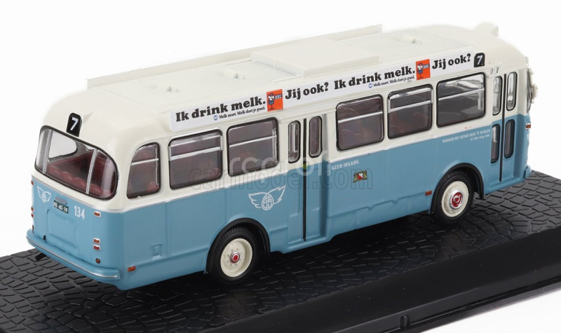 Edicola Holland Coach 457/90/pc Autobus 1955 - Damage Display Box 1:72 Světle Modrá Bílá
