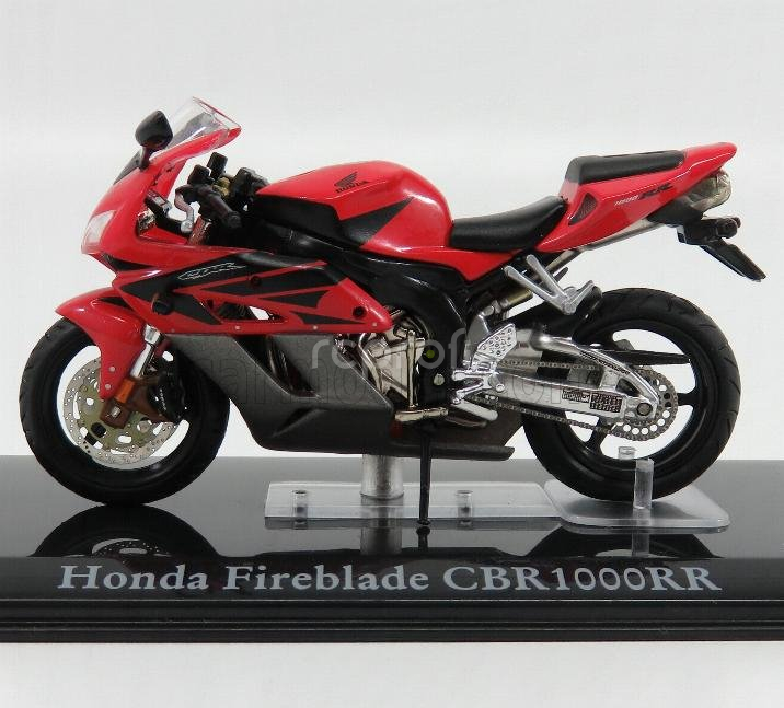 Edicola Honda Cbr 1000rr Fireblade - Damage Display Box 1:24 Červená Černá