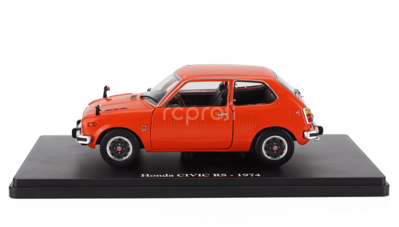 Edicola Honda Civic Rs 1974 - Con Vetrina - With Showcase 1:24 Orange